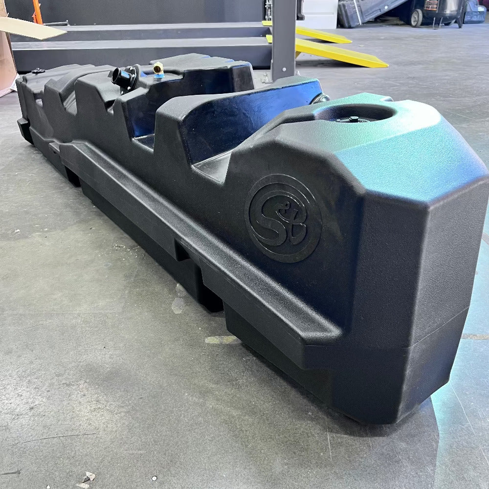 S&B 60 Gallon High-Capacity Fuel Tank for 1999-2007 Ford Powerstroke 7.3L, 6.0L Crew Cab & Ext Cab Long Bed