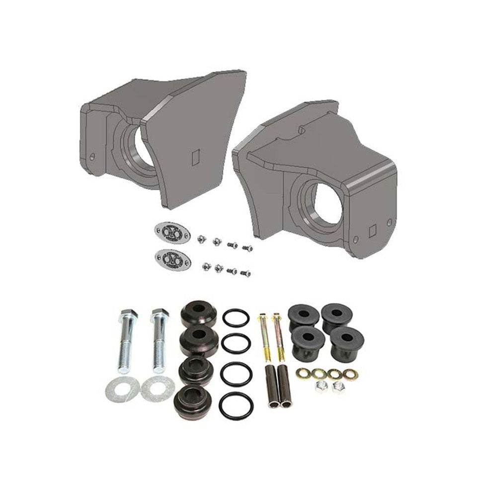 S&B Beside Frame Weld-On Traction Bar Mounts Kit