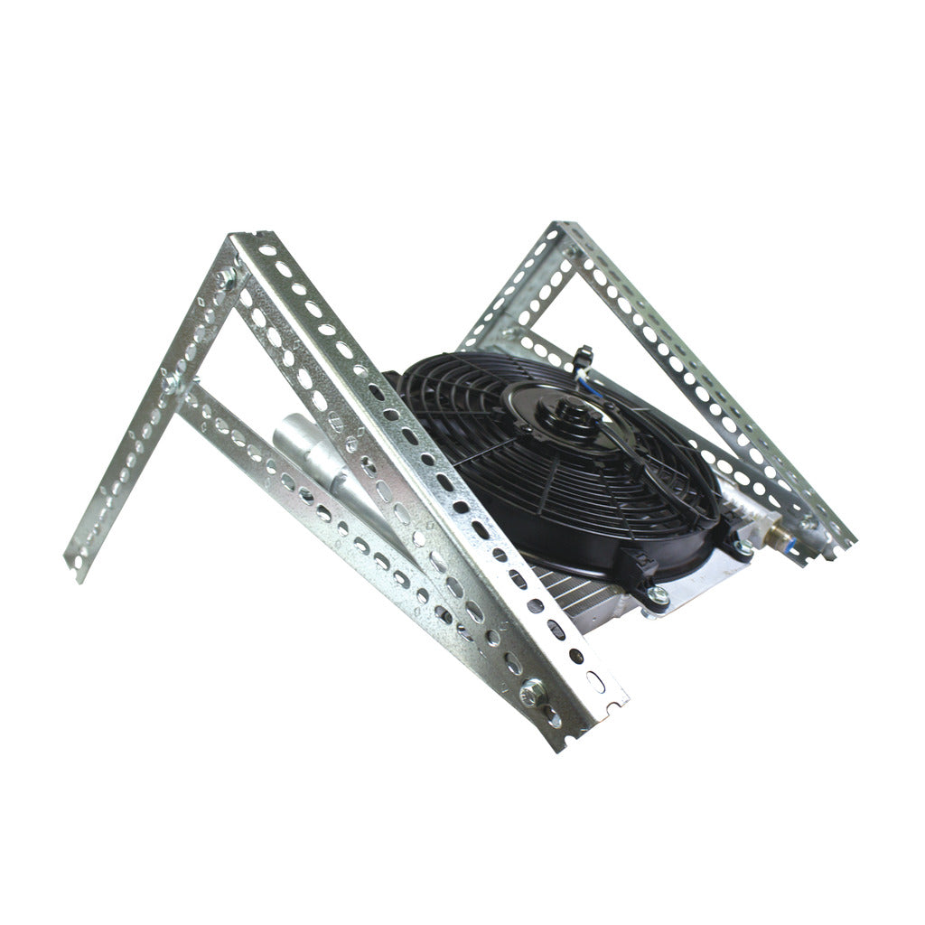 BD Diesel BD Xtrude Transmission Cooler with Fan - Complete Kit 1/2in Lines