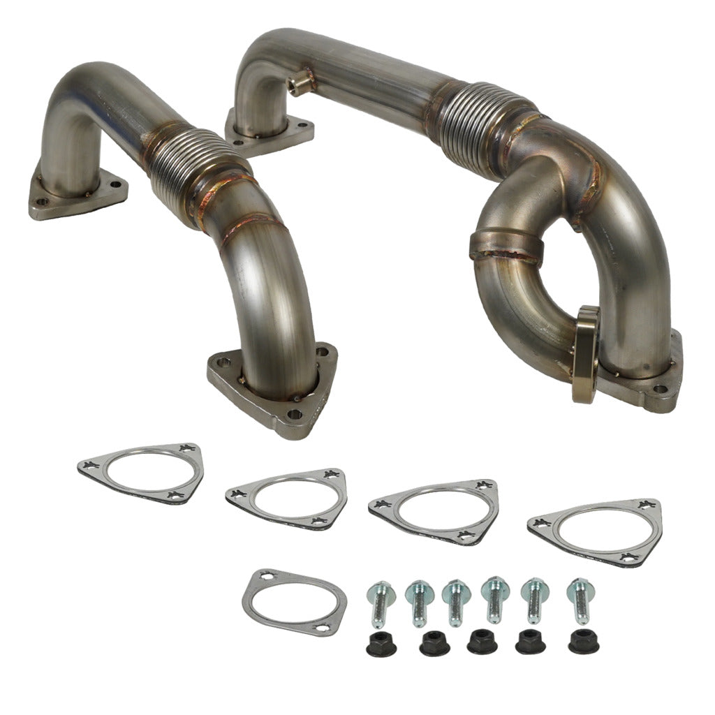 BD Diesel Exhaust Manifold & Up-Pipes Set Powerstroke 6.4L Ford 2008-2010 F-Ser Super Duty