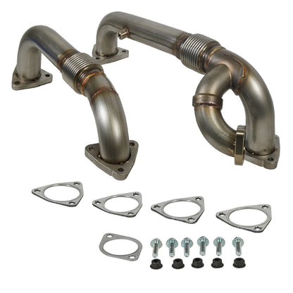 BD Diesel Exhaust Manifold & Up-Pipes Set Powerstroke 6.4L Ford 2008-2010 F-Ser Super Duty