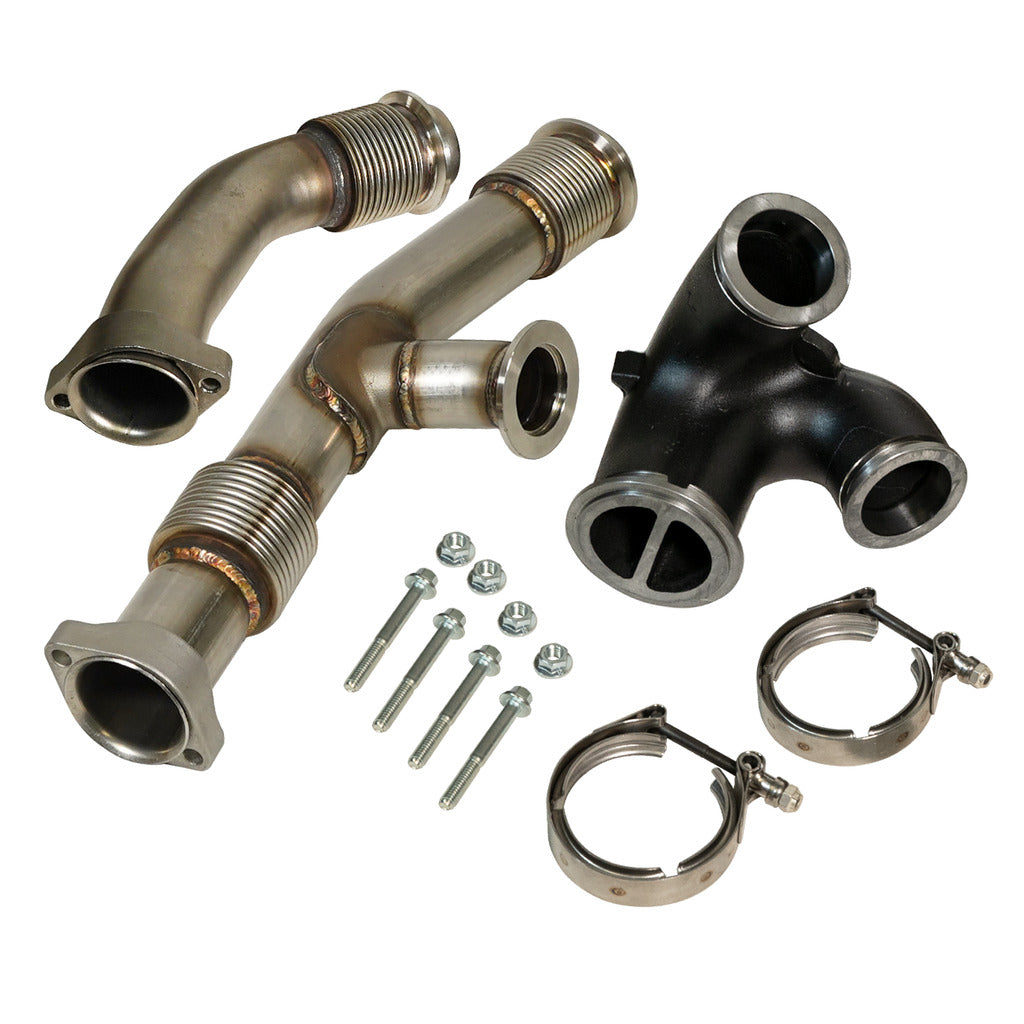 BD Diesel BD 6.0L Powerstroke Up-Pipes Kit w/EGR Connector - Ford 2003-2004.5