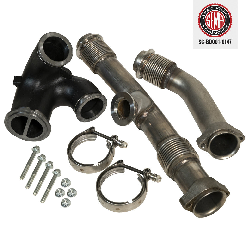 BD Diesel BD 6.0L Powerstroke Up-Pipes Kit w/EGR Connector - Ford 2004.5-2007