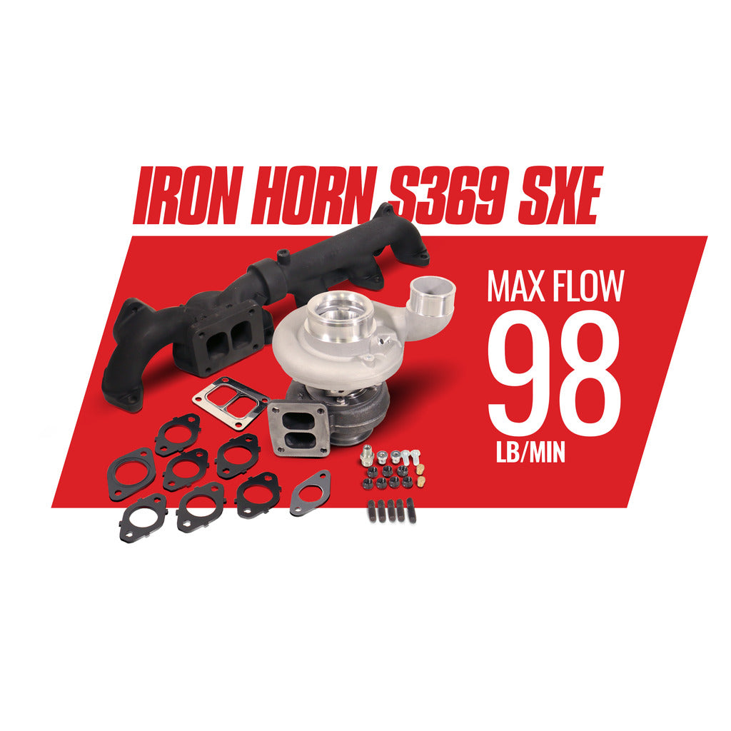 BD Diesel BD Iron Horn 5.9L Cummins Turbo Kit S369SXE/80 1.00AR Dodge 2003-2007