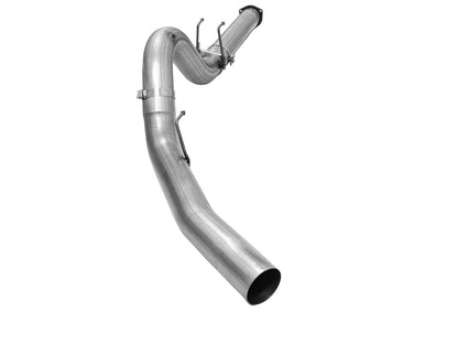 aFe Large Bore-HD 5 IN 409 Stainless Steel DPF-Back Exhaust System - Ford 2015-2016 6.7L