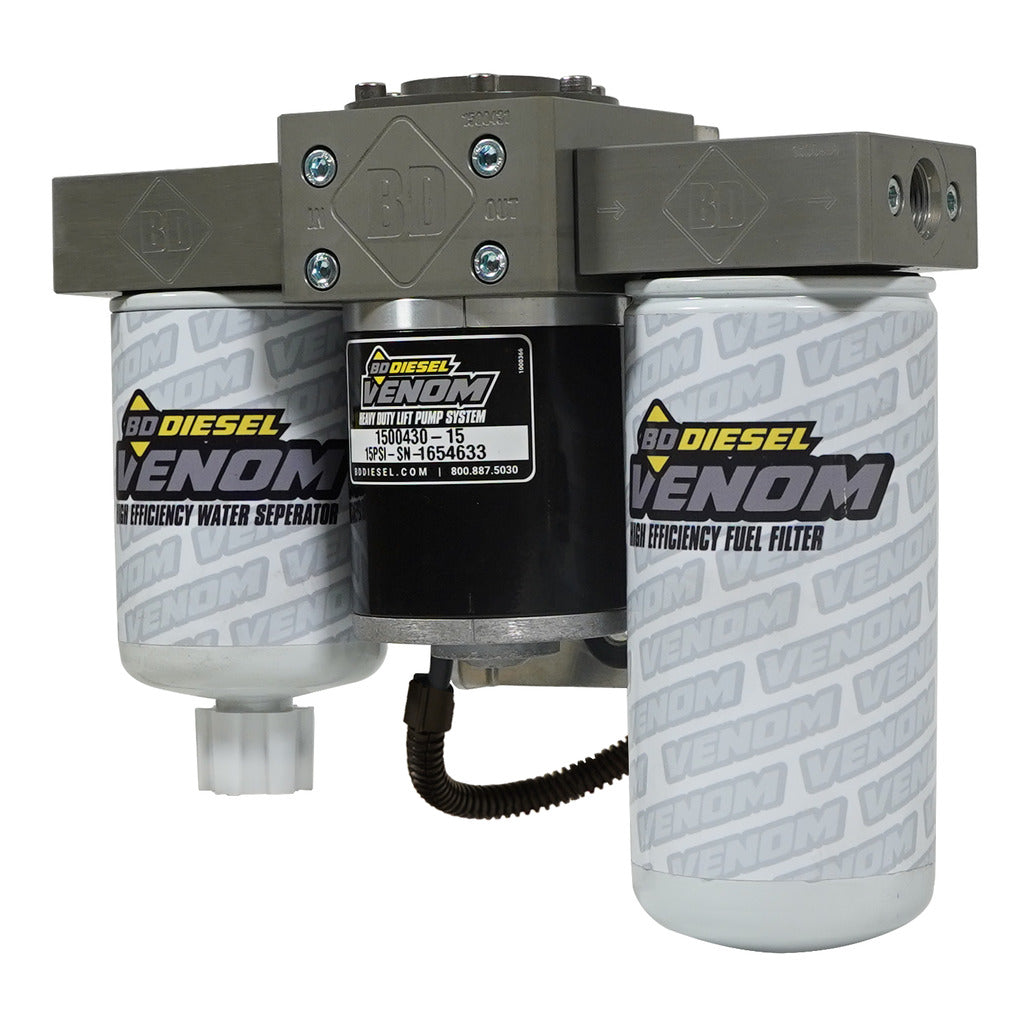 BD Diesel BD Venom Cummins Fuel Lift Pump c/w Filter & Separator - Dodge 5.9L 2003-2004.5