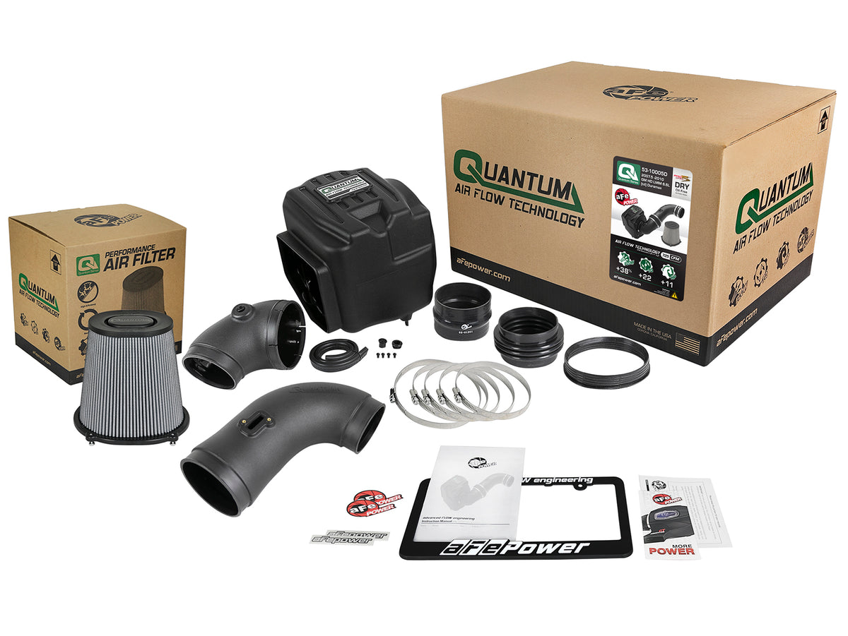 aFe QUANTUM Cold Air Intake System w/ Pro DRY S Filter - Chevy/GMC 2007-2010 6.6L