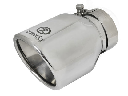 aFe Takeda 304 Stainless Steel Clamp-on Exhaust Tip Polished - 49T25404-P061
