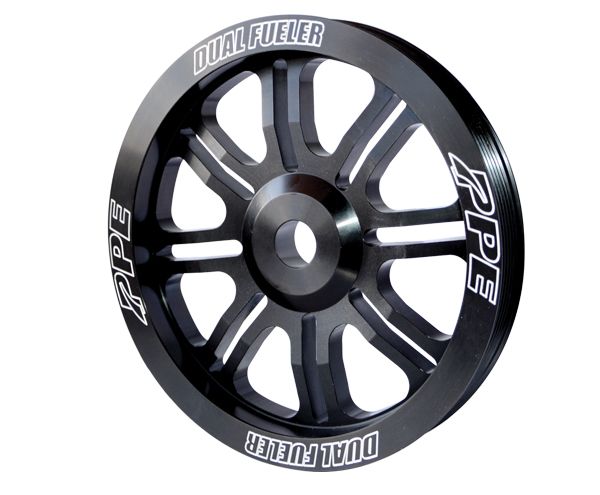 PPE Dual Fueler Pulley Wheel 816 GM Aluminum Black