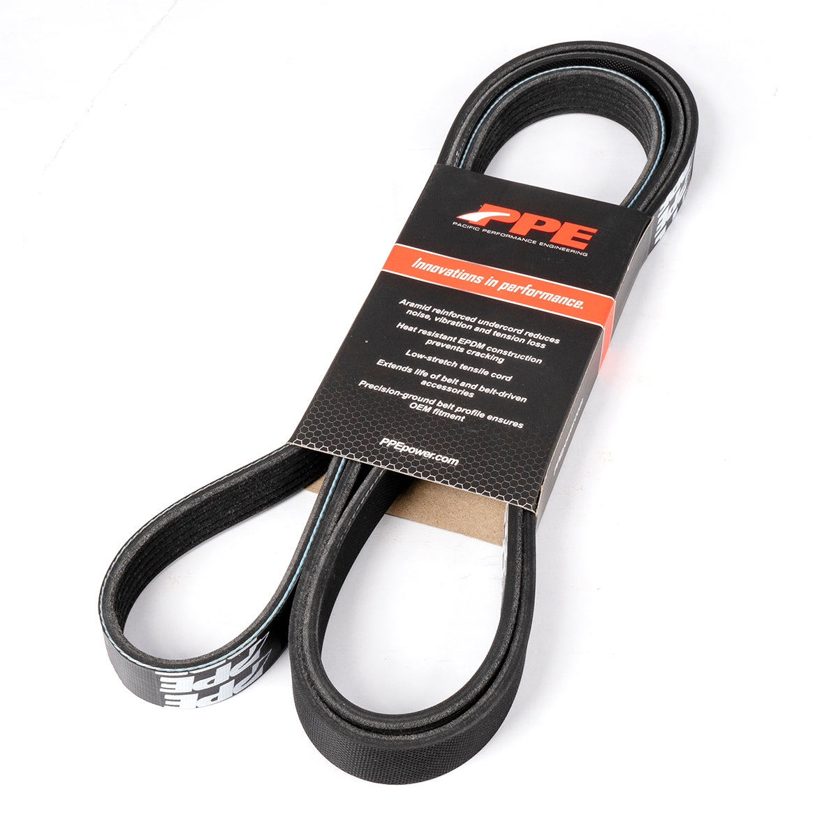 PPE High Performance Heavy Duty Serpentine Belt 2002-2005 GM 6.6L Duramax Single Alternator 105A No Vacuum Pump