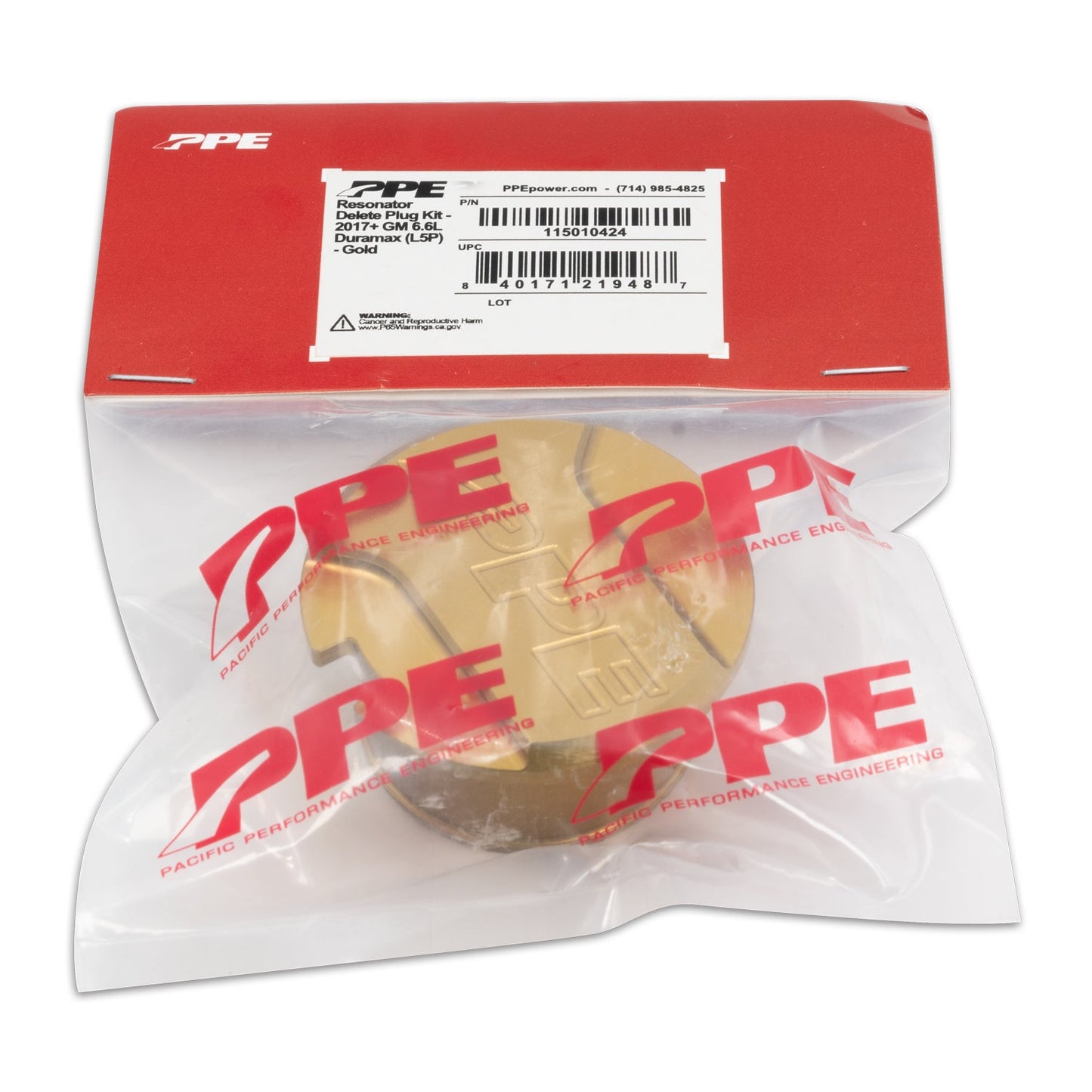 PPE 2017-2023 GM 6.6L Duramax Resonator Delete Plug L5P