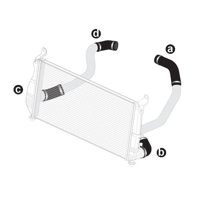 PPE LB7 2001 Silicone Hose And Clamp Kit Black
