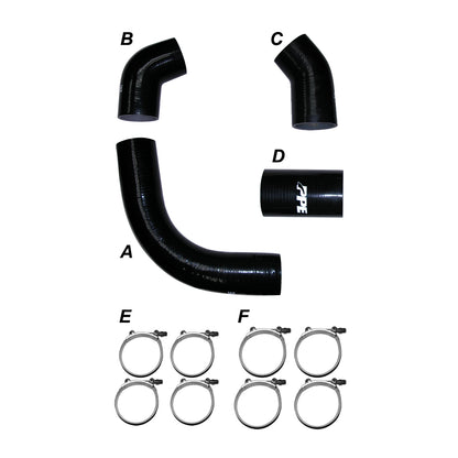 PPE LB7 02-04 Silicone Hose And Clamp Kit Black