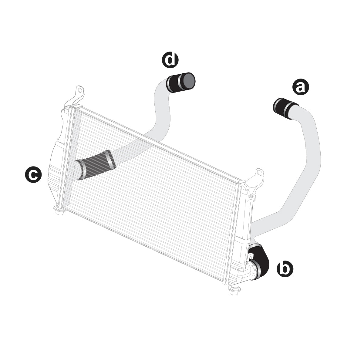 PPE LLY 04.5-05 Silicone And Clamp Kit Black