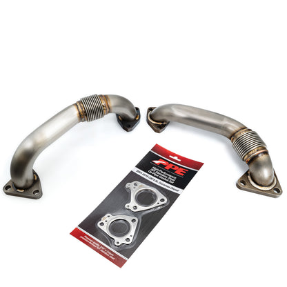 PPE GM 6.6L Duramax OEM Length Replacement High Flow Up-Pipes GM Fed 01-04 and Ca 2001