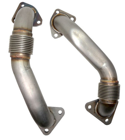PPE GM 6.6L Duramax OEM Length Replacement High Flow Up-Pipes GM Fed 01-04 and Ca 2001