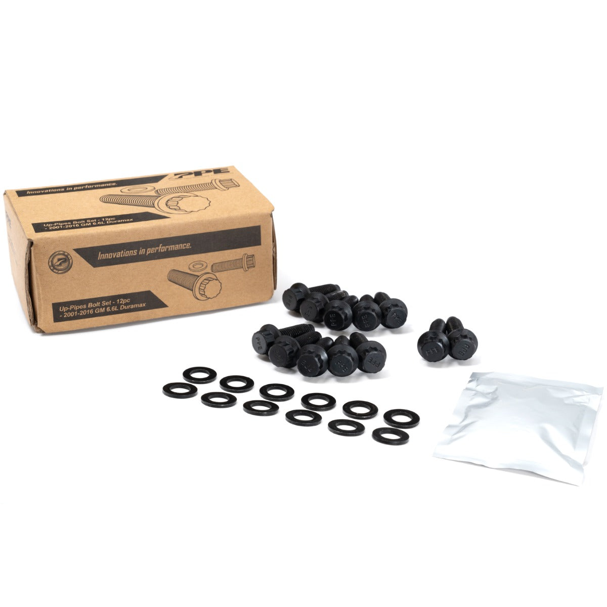 PPE 2001-2016 GM 6.6L Duramax Up-pipes Bolt Set 12pcs