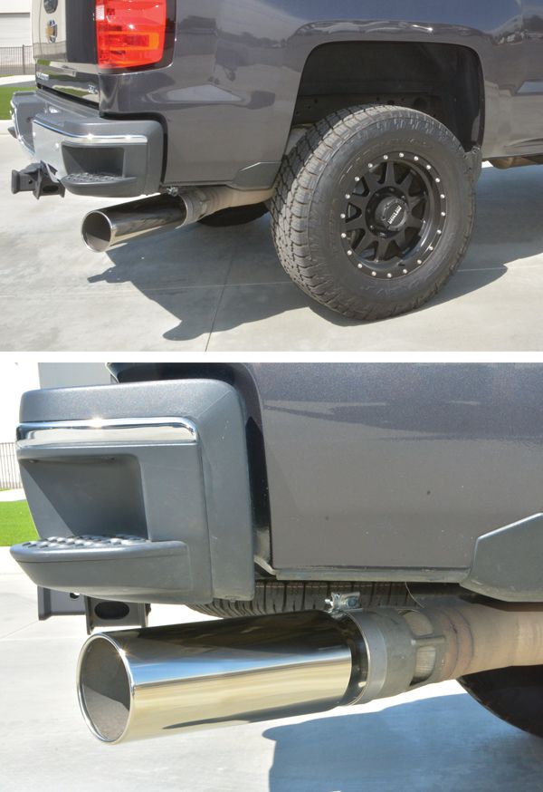 PPE Exhaust Tip Stainless GM 15-19 PPE Diesel Silver Polished