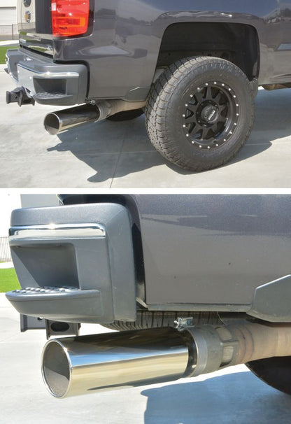 PPE Exhaust Tip Stainless GM 15-19 PPE Diesel Silver Polished