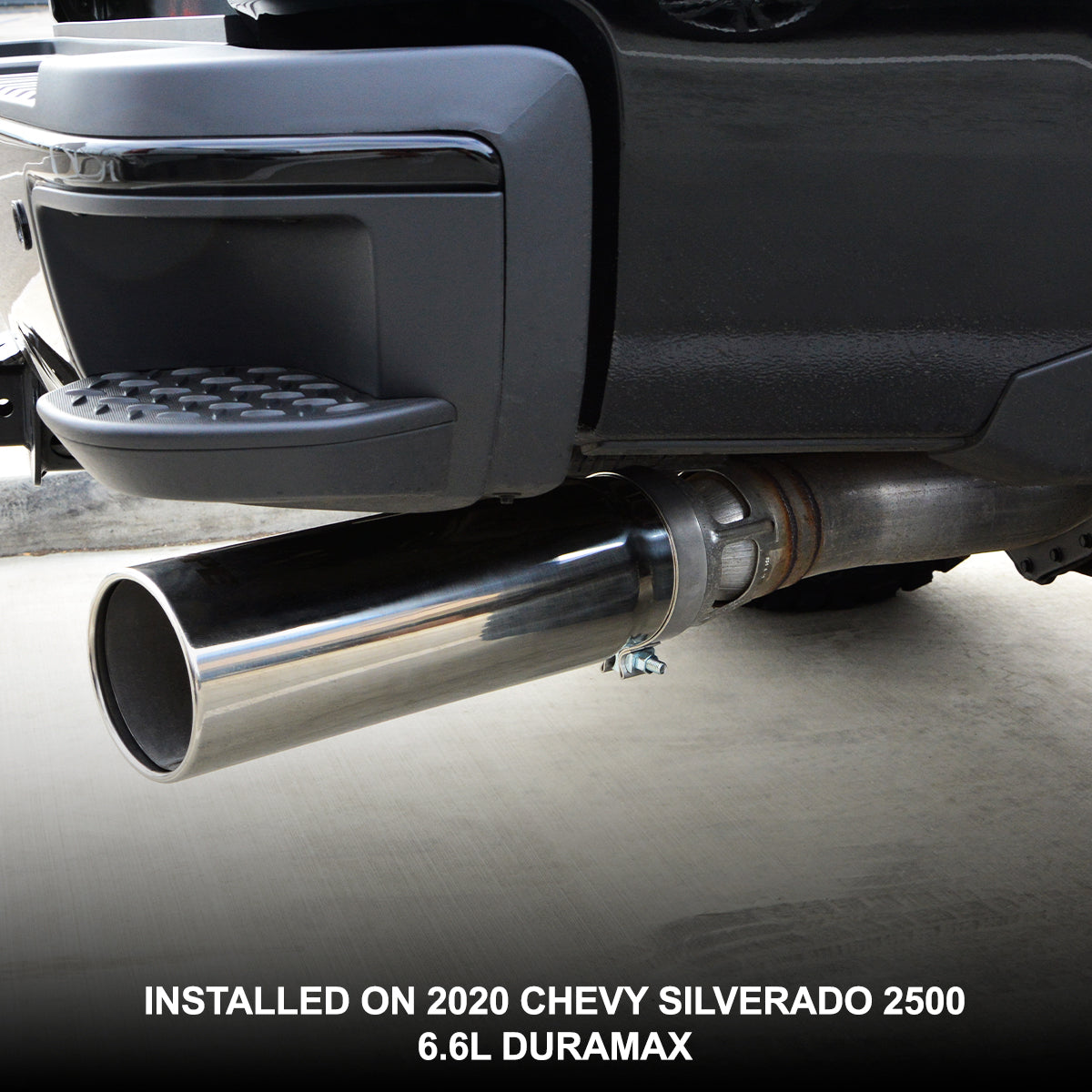 PPE 2015-2023 GM 6.6L Duramax 304 Stainless Steel Exhaust Tip (Black)