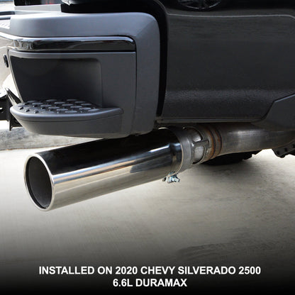 PPE 2015-2023 GM 6.6L Duramax 304 Stainless Steel Exhaust Tip (Black)