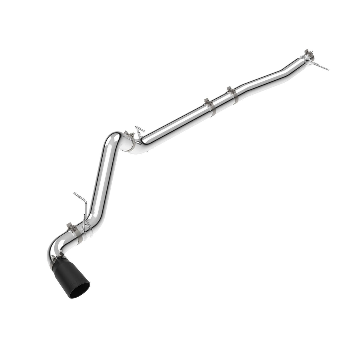 PPE 23-25 GM 3.0L Duramax 304 Stainless Steel DPF-Back Performance Exhaust Kit - Single Exit Polished Pipe Black Tip