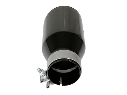 aFe MACH Force-Xp 304 Stainless Steel Clamp-on Exhaust Tip Black - 49T30454-B093
