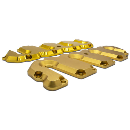 PPE Valve Cover Kit Gold Matte No Pillars 2004.5-2010 6.6L Duramax