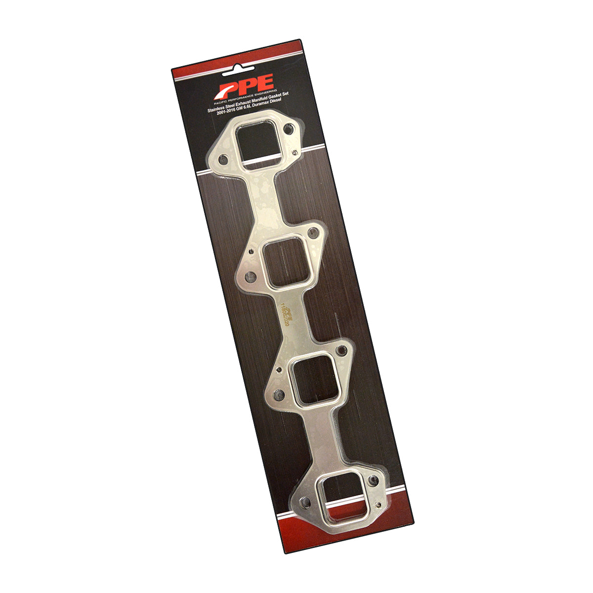 PPE Standard Port Stainless Steel Exhaust Manifold Gasket Set 2 Pcs