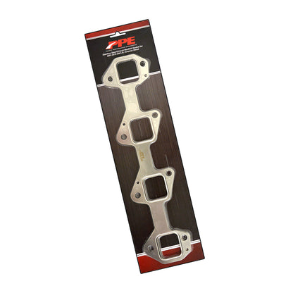 PPE Standard Port Stainless Steel Exhaust Manifold Gasket Set 2 Pcs