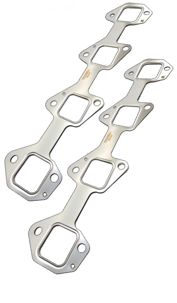 PPE Over-Sized Port Stainless Steel Exhaust Manifold Gasket Set 2 Pcs