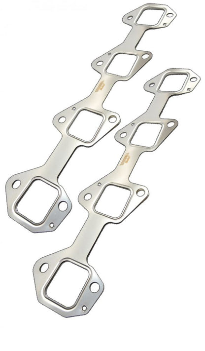 PPE Over-Sized Port Stainless Steel Exhaust Manifold Gasket Set 2 Pcs