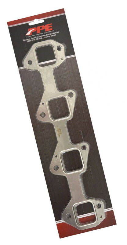 PPE Over-Sized Port Stainless Steel Exhaust Manifold Gasket Set 2 Pcs