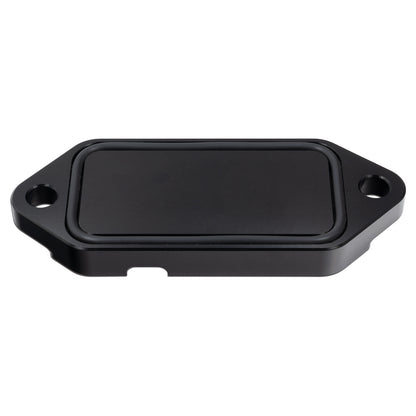 PPE 2001-2020 GM 6.6L Duramax Coolant Block-Off Plate - Billet Aluminum - Black