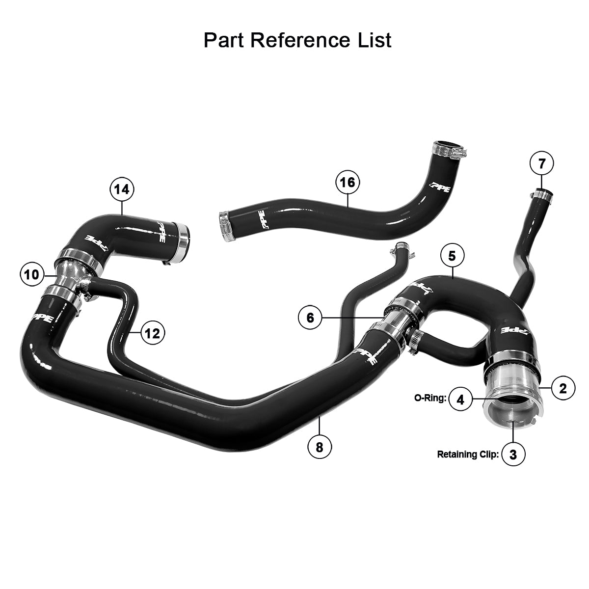PPE Coolant Hose Kit 06-10 LBZ / LMM