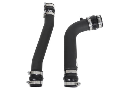 aFe BladeRunner 3 IN & 3-1/2 IN Aluminum Hot and Cold Charge Pipe Kit Black - Dodge 2007-2009 6.7L