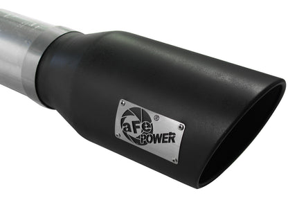 aFe ATLAS 5 IN Aluminized Steel DPF-Back Exhaust System w/Black Tip - Chevy/GMC 2011-2016 6.6L