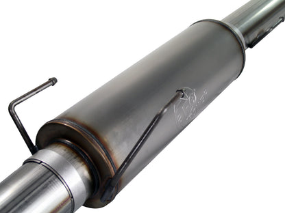 aFe Large Bore-HD 5 IN 409 Stainless Steel Cat-Back Exhaust System w/ Polished Tip