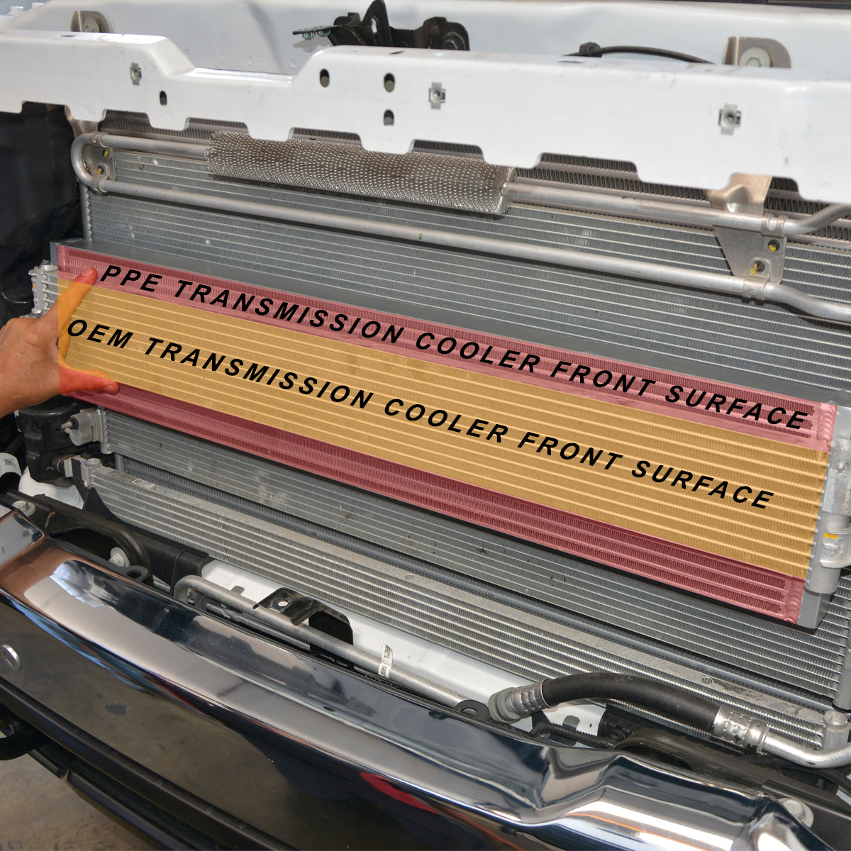 PPE 2020-2023 GM 6.6L Duramax Bar and Plate Transmission Fluid Cooler