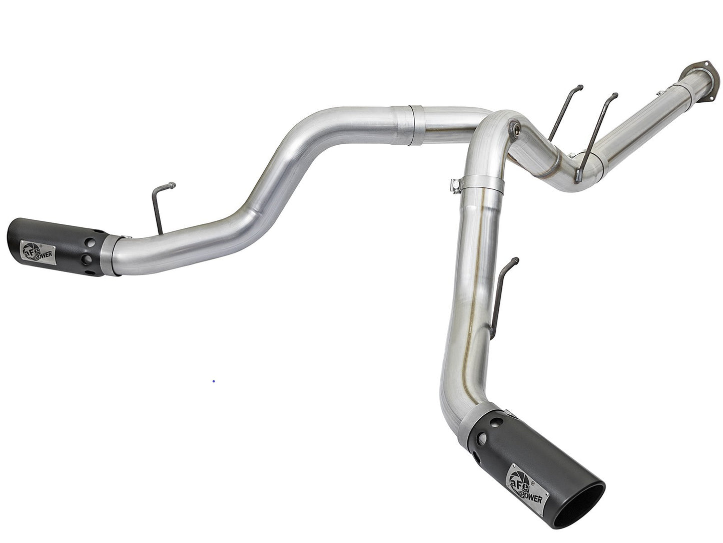 aFe ATLAS 4 IN Aluminized Steel DPF-Back Exhaust System w/Black Tip - Ford 2017-2026 6.7L