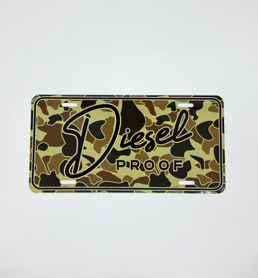 Camo Diesel Proof License Plate