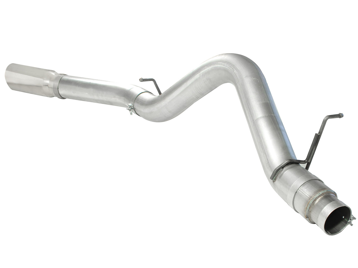 aFe ATLAS 5 IN Aluminized Steel DPF-Back Exhaust System w/Polished Tip - Chevy/GMC 2011-2016 6.6L