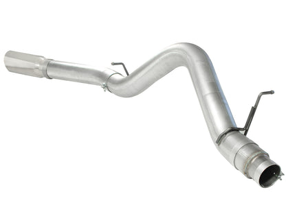 aFe ATLAS 5 IN Aluminized Steel DPF-Back Exhaust System w/Polished Tip - Chevy/GMC 2011-2016 6.6L