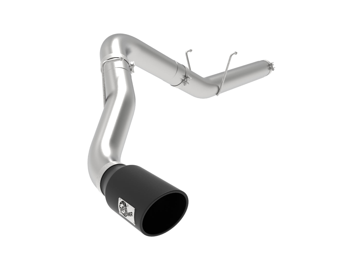 aFe ATLAS 5 IN Aluminized Steel DPF-Back Exhaust System w/Black Tip - Ram 2019-2026 6.7L - 49-02075-B
