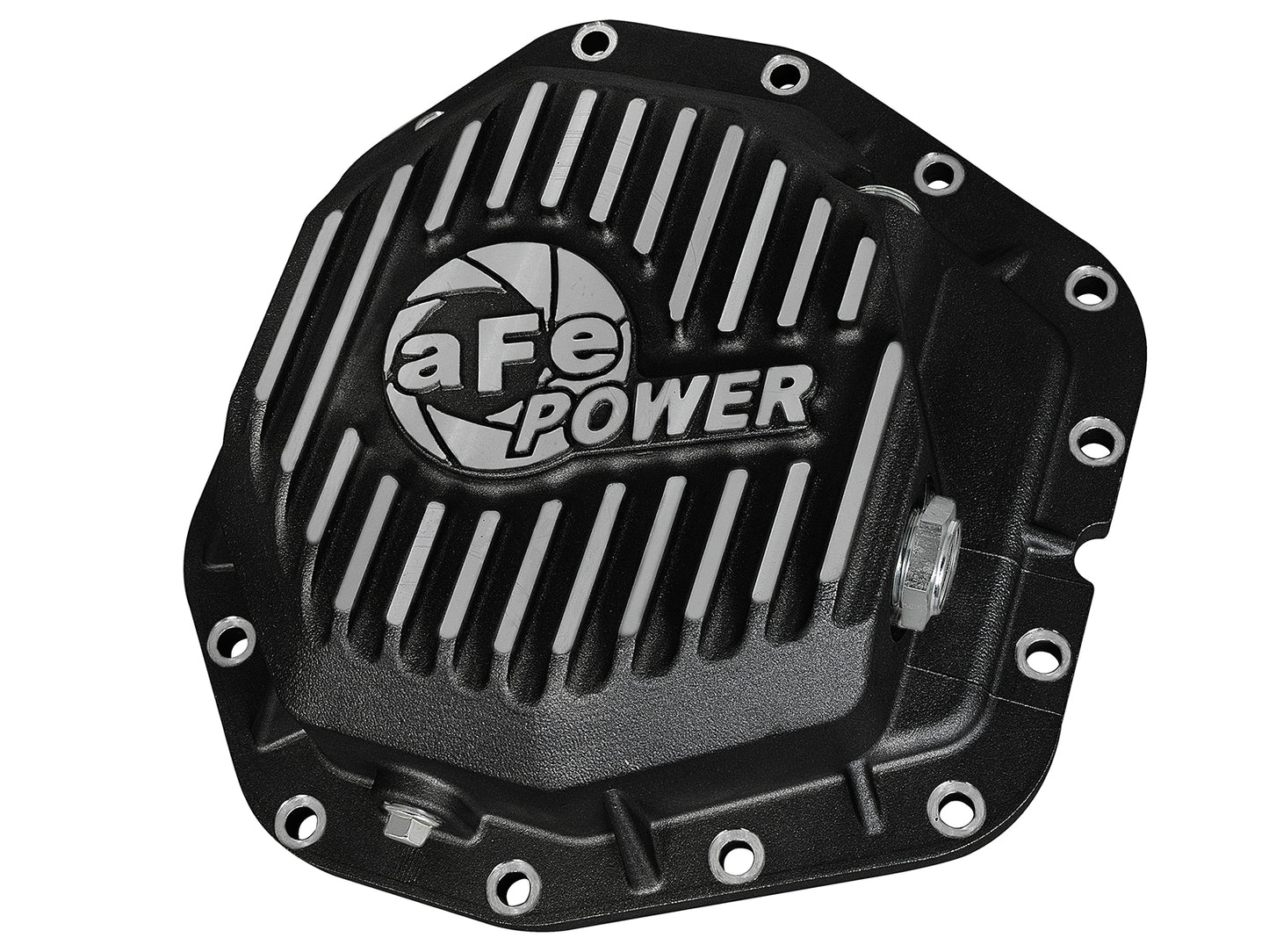 aFe Pro Series Rear Differential Cover Black w/ Machined Fins - Ford 2017-2023 6.7L - Axle Type Dana M300