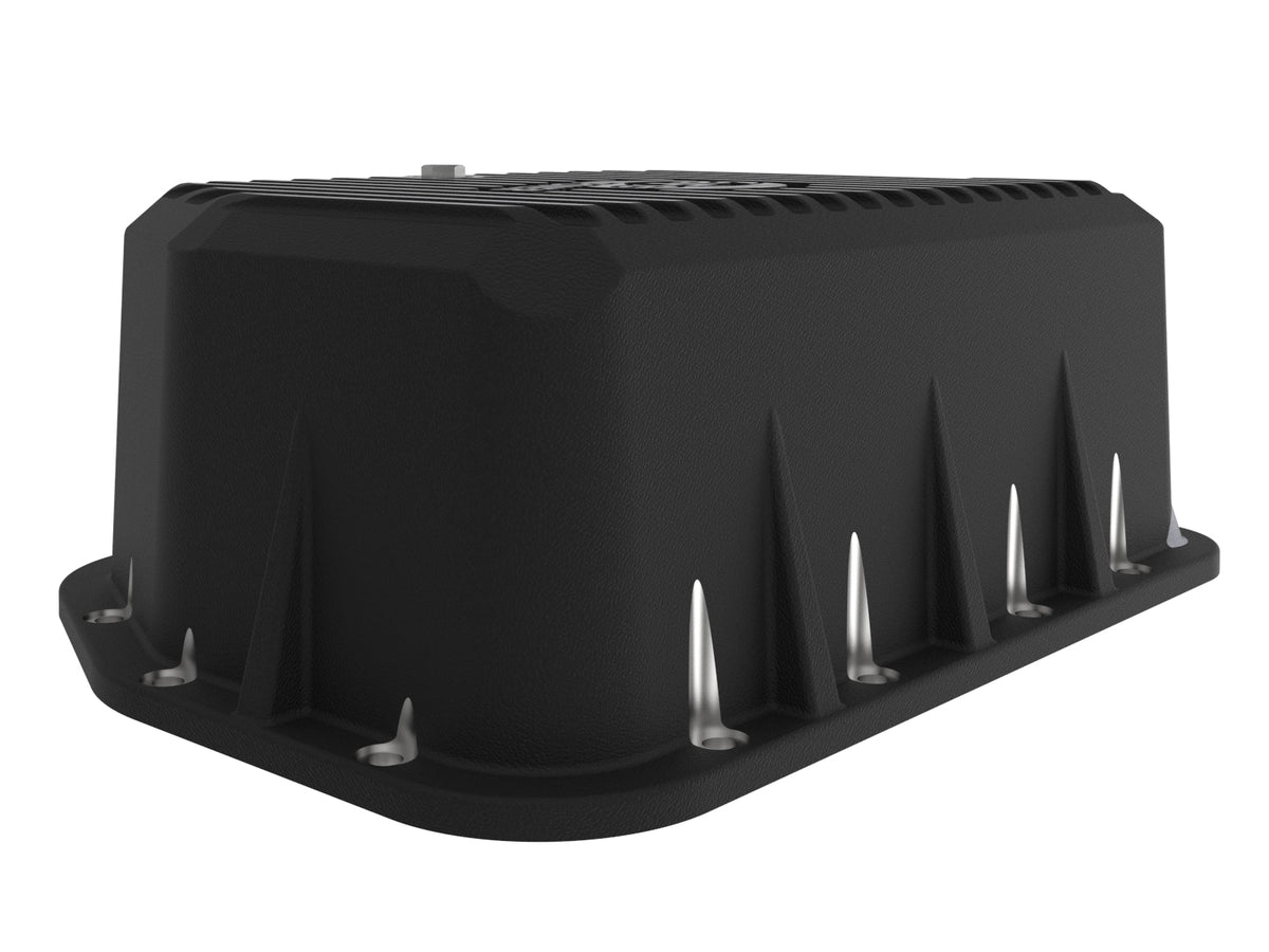 aFe Pro Series Transmission Pan Black w/ Machined Fins - Dodge 1994-2007 5.9L