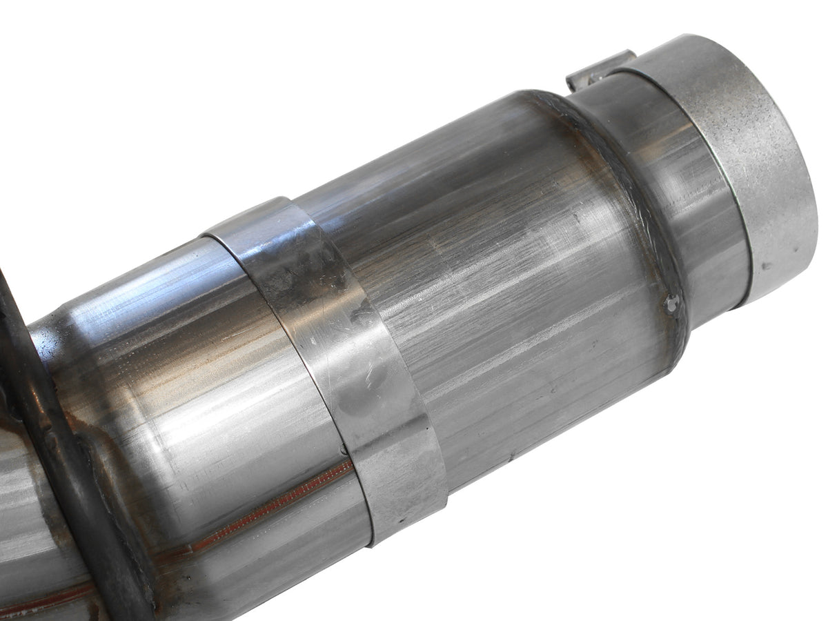 aFe Large Bore-HD 5 IN 409 Stainless Steel DPF-Back Exhaust System - Chevy/GMC 2011-2016 6.6L