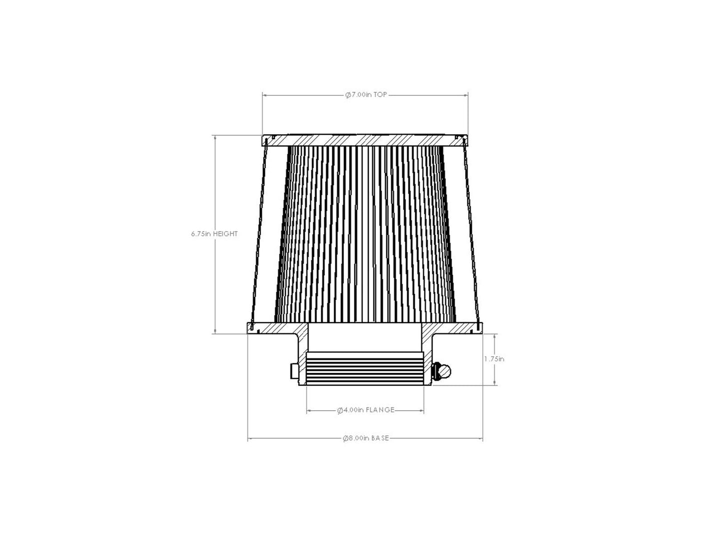 aFe Magnum FORCE Intake Replacement Air Filter w/ D2 Dura-Dry Media - 21-90008V