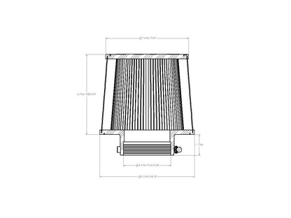 aFe Magnum FORCE Intake Replacement Air Filter w/ D2 Dura-Dry Media - 21-90008V