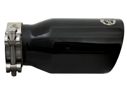 aFe MACH Force-Xp 304 Stainless Steel Clamp-on Exhaust Tip Black - 49T25354-B07